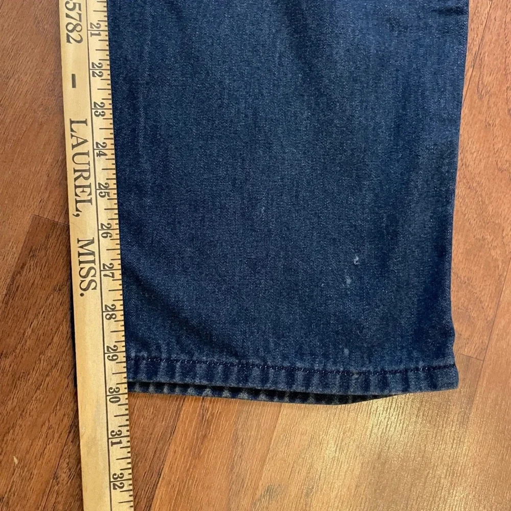 Vintage Roebucks Carpenter Jeans Mens 42x30 Dark Wash Denim Workwear Pants